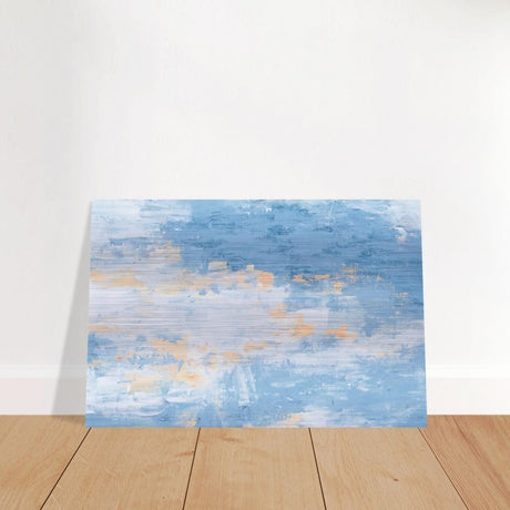 Da Vinci Abstract Modern Wall Art - Brushed Aluminum Print - 30x45 cm / 12x18″ - 