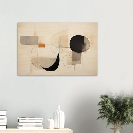 Da Vinci Abstract Modern Wall art - Wood Prints - 60x90 cm / 24x36″ - 20 mm