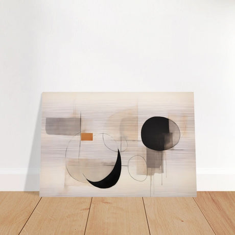 Da Vinci Abstract Modern Wall art - Brushed Aluminum Print - 60x90 cm / 24x36″ - 