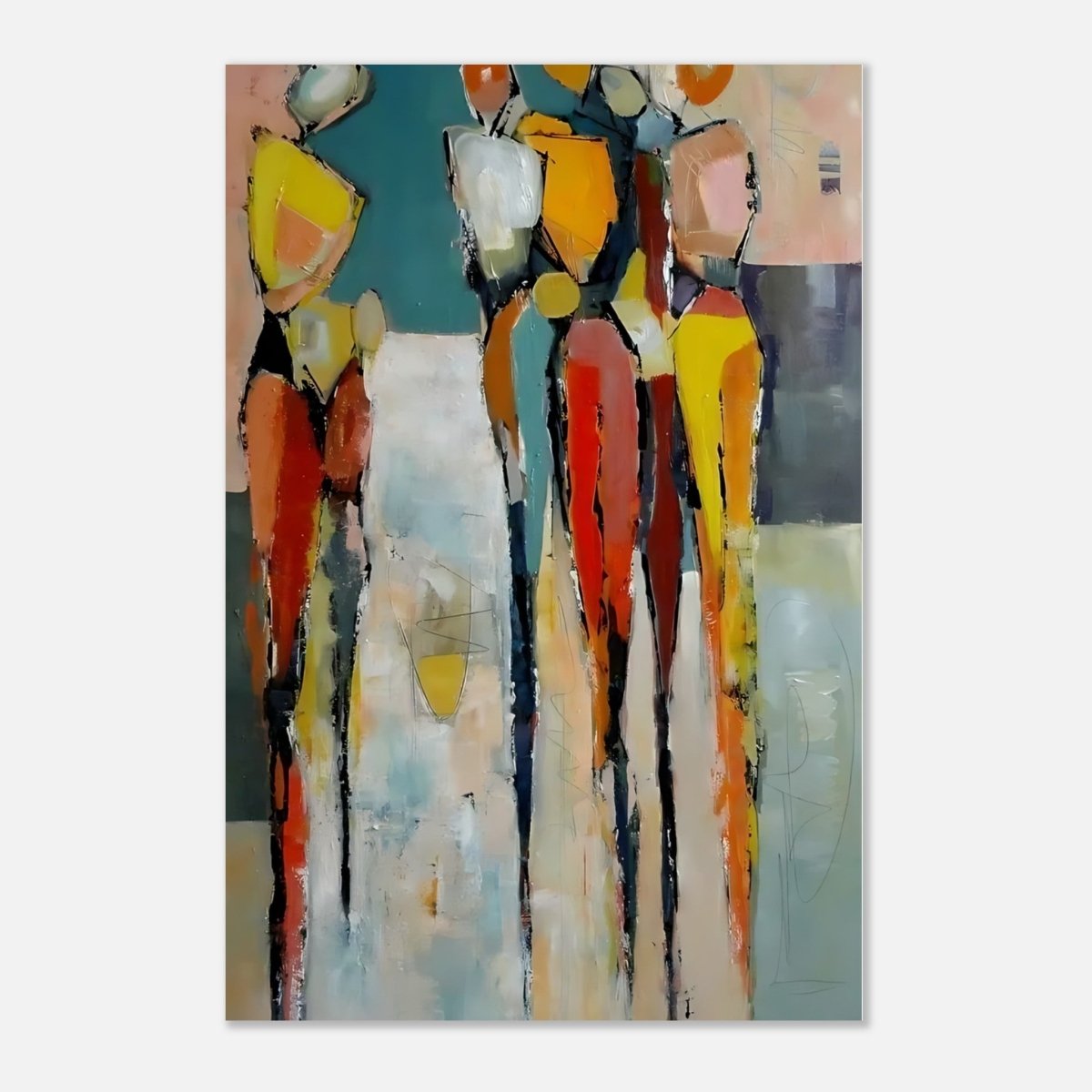 Da Vinci Abstract Modern Wall art - Aluminum Print - 60x90 cm / 24x36″ - 