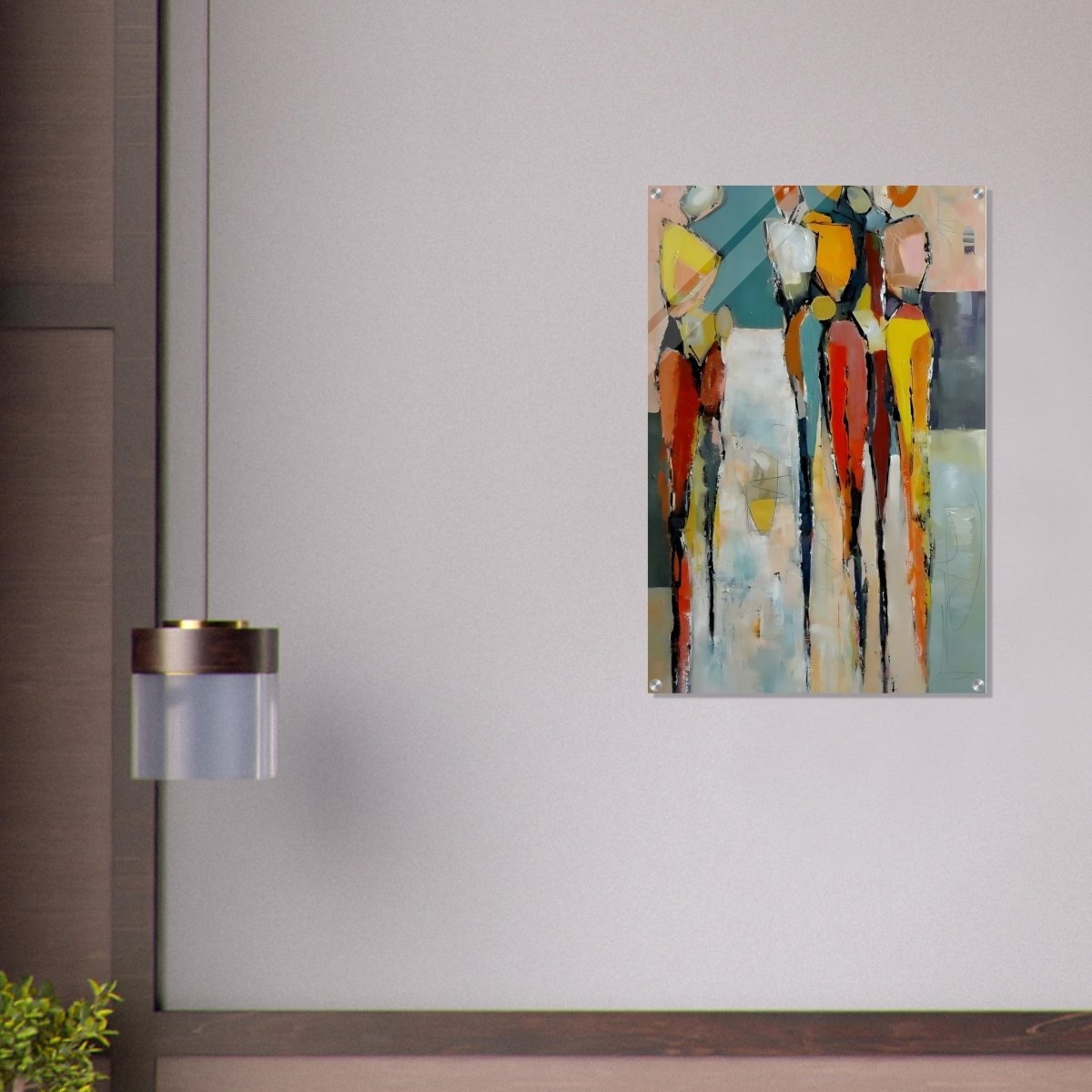 Da Vinci Abstract Modern Wall art - Acrylic Print - 60x90 cm / 24x36″ - 