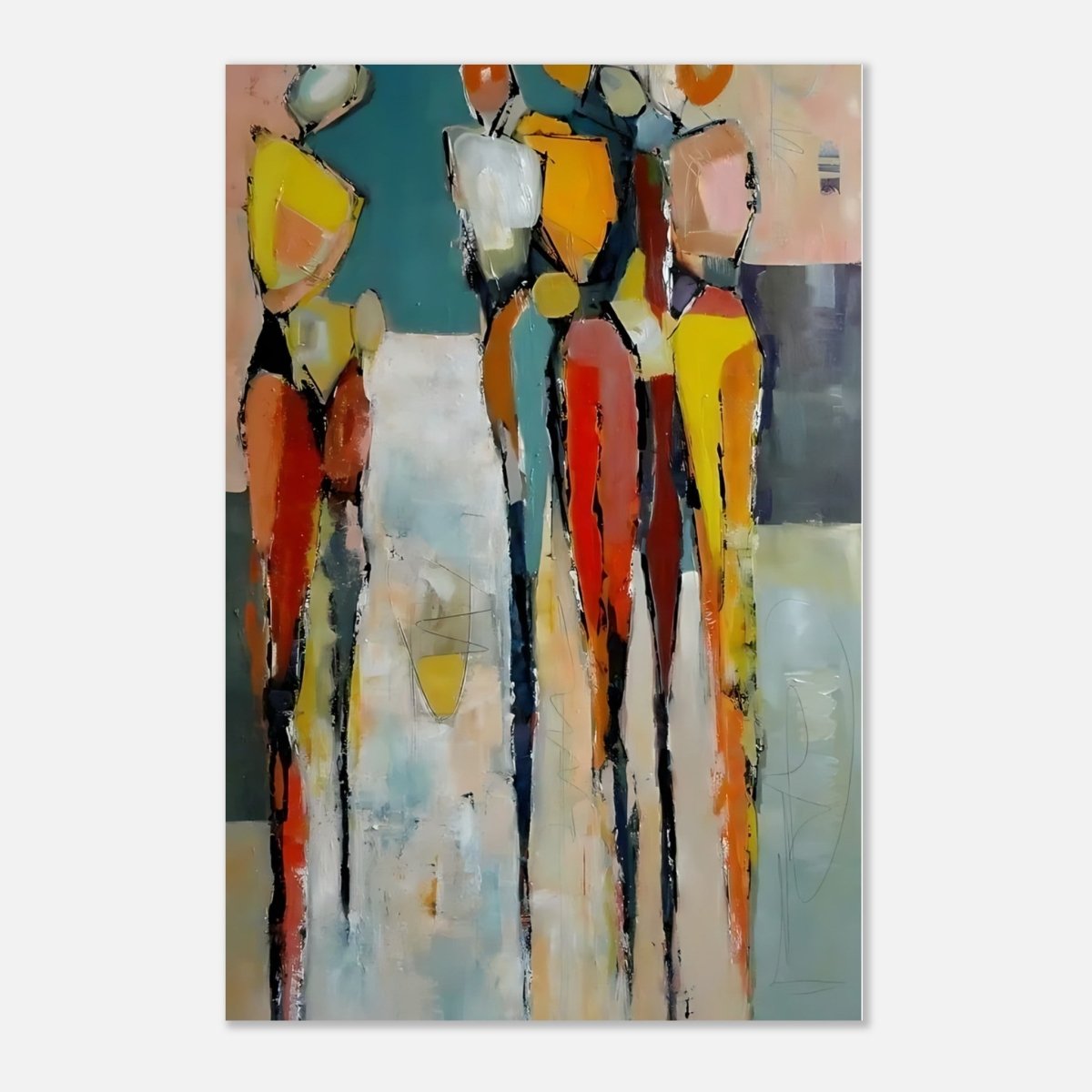 Da Vinci Abstract Modern Wall art - Aluminum Print - 50x75 cm / 20x30″ - 