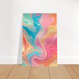 Da Vinci Abstract Modern Wall Art - Brushed Aluminum Print - 50x75 cm / 20x30″ - 