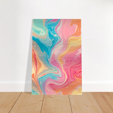 Da Vinci Abstract Modern Wall Art - Brushed Aluminum Print - 50x75 cm / 20x30″ - 