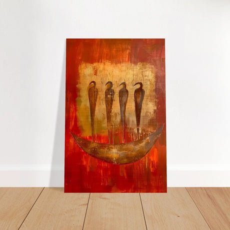 Da Vinci Abstract Wall art Print | Ancient Africa - Brushed Aluminum Print - 30x45 cm / 12x18″ - 
