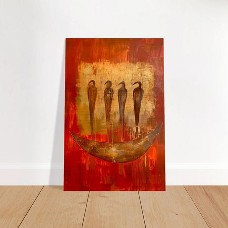 Da Vinci Abstract Wall art Print | Ancient Africa - Brushed Aluminum Print - 40x60 cm / 16x24″ - 
