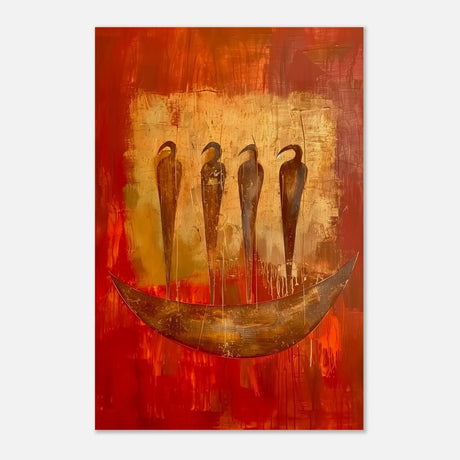 Da Vinci Abstract Wall art Print | Ancient Africa - Wood Prints - 60x90 cm / 24x36″ - 20 mm