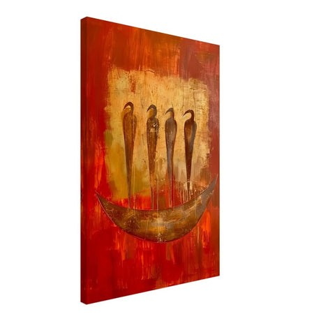 Da Vinci Abstract Wall art Print | Ancient Africa - Canvas - 50x75 cm / 20x30″ - Thick
