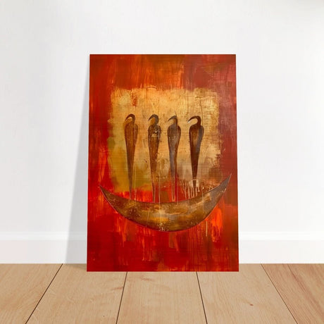 Da Vinci Abstract Wall art Print | Ancient Africa - Brushed Aluminum Print - 70x100 cm / 28x40″ - 