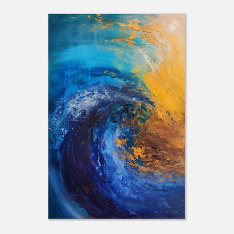 Da Vinci Abstract Wall art Print | Color Waves - Aluminum Print - 30x45 cm / 12x18″ - 