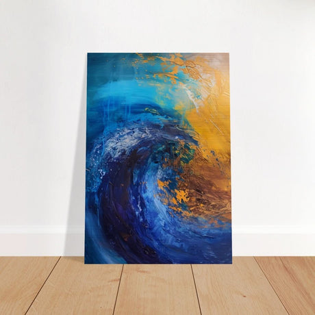 Da Vinci Abstract Wall art Print | Color Waves - Brushed Aluminum Print - 70x100 cm / 28x40″ - 