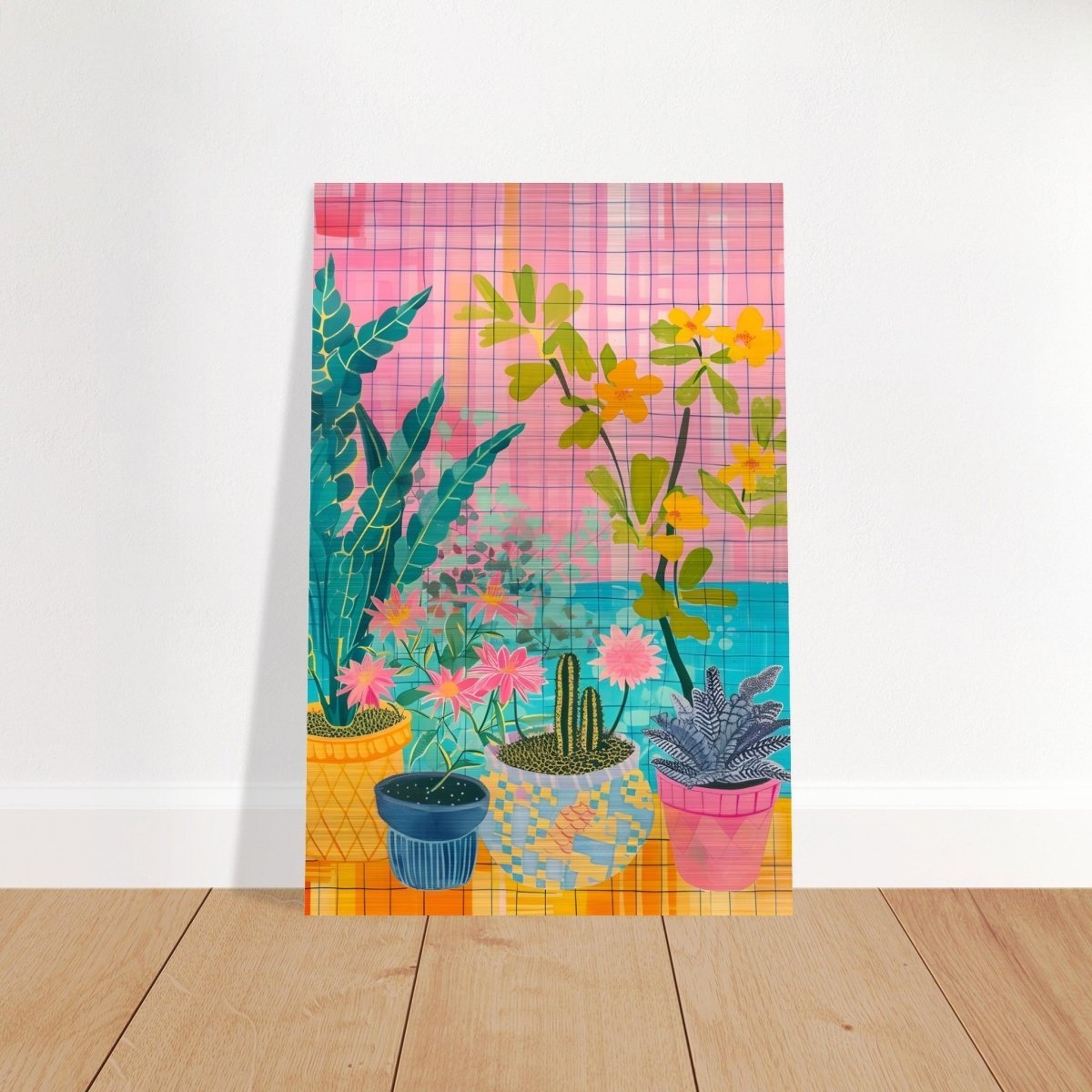Da Vinci Abstract wall art Print | Floral - Brushed Aluminum Print - 40x60 cm / 16x24″ - 