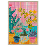 Da Vinci Abstract wall art Print | Floral - Framed Canvas - 60x90 cm / 24x36″ - Wood frame