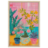 Da Vinci Abstract wall art Print | Floral - Framed Canvas - 50x75 cm / 20x30″ - Wood frame