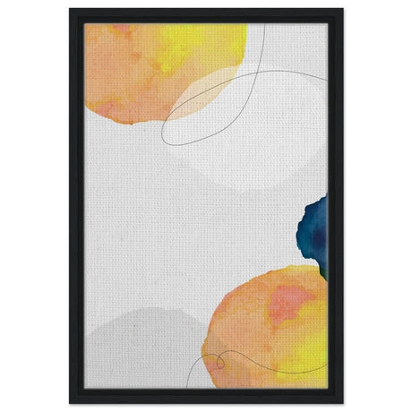 Da Vinci Abstract Wall art Print - Framed Canvas - 40x60 cm / 16x24″ - Black frame