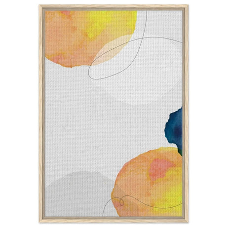 Da Vinci Abstract Wall art Print - Framed Canvas - 60x90 cm / 24x36″ - Wood frame