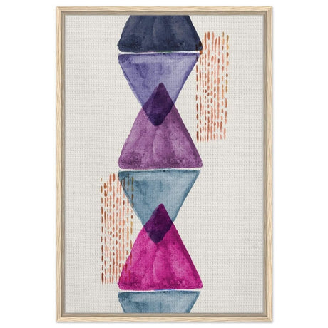 Da Vinci Abstract Wall art Print - Framed Canvas - 60x90 cm / 24x36″ - Wood frame