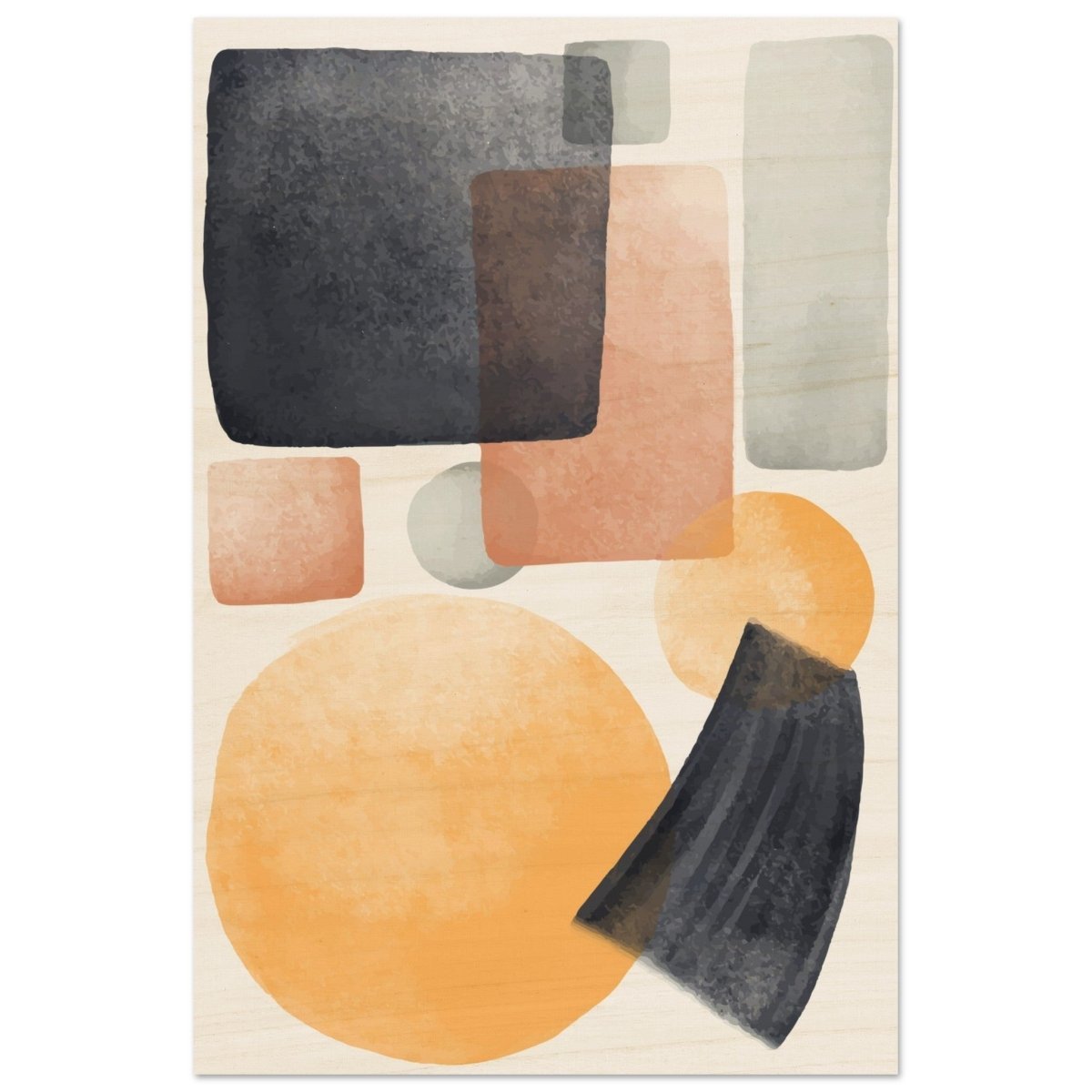 Da Vinci Abstract Wall art Print - Wood Prints - 60x90 cm / 24x36″ - 