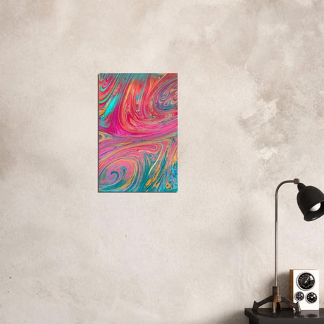 Da Vinci Abstract Wall Art - Brushed Aluminum Print - 40x60 cm / 16x24″ - 