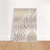 Da Vinci Abstract Wall art - Brushed Aluminum Print - 70x100 cm / 28x40″ - 