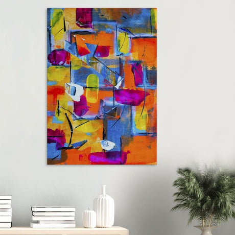 Da Vinci Abstract Wall Art - Wood Prints - 70x100 cm / 28x40″ - 20 mm