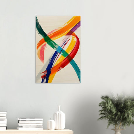 Da Vinci Abstract Wall art - Wood Prints - 50x75 cm / 20x30″ - 20 mm