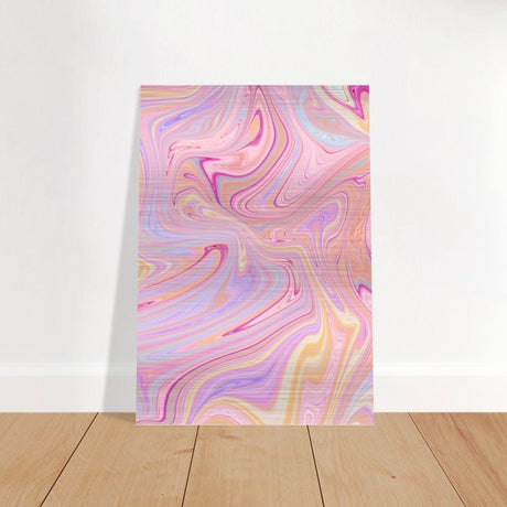 Da Vinci Abstract Wall Art - Brushed Aluminum Print - 70x100 cm / 28x40″ - 