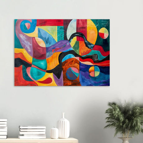 Da Vinci Abstract Wall Art - Wood Prints - 70x100 cm / 28x40″ - 20 mm