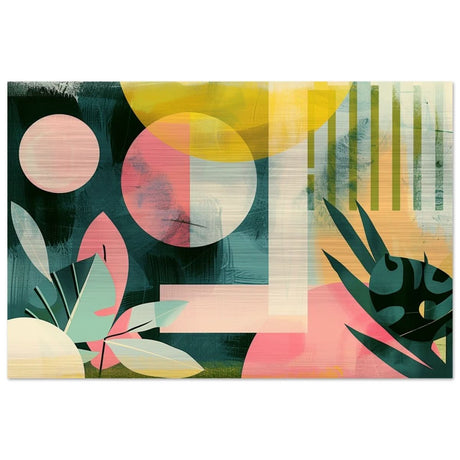 Da Vinci Abstract Wall Art - Brushed Aluminum Print - 60x90 cm / 24x36″ - 