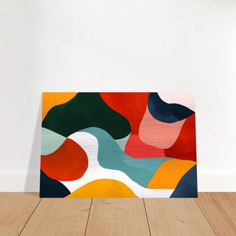 Da Vinci Abstract Wall Art - Brushed Aluminum Print - 50x75 cm / 20x30″ - 