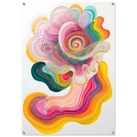 Da Vinci Abstract Wall art - Canvas - 70x100 cm / 28x40″ - Thick