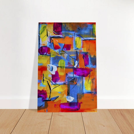 Da Vinci Abstract Wall Art - Brushed Aluminum Print - 30x45 cm / 12x18″ - 