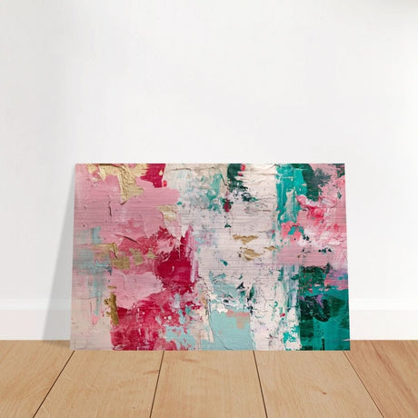 Da Vinci Abstract Wall Art - Brushed Aluminum Print - 40x60 cm / 16x24″ - 