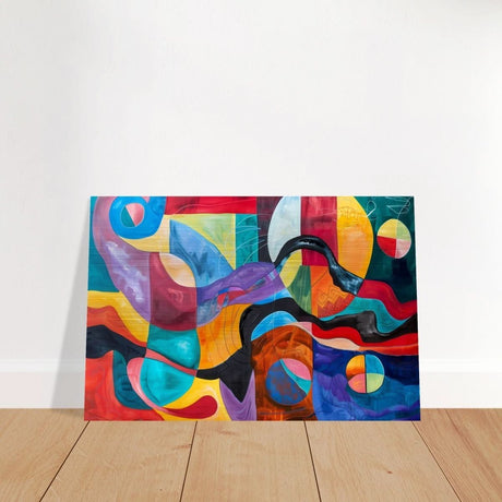 Da Vinci Abstract Wall Art - Brushed Aluminum Print - 40x60 cm / 16x24″ - 