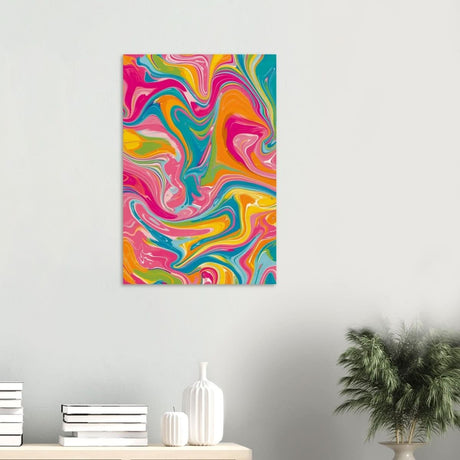 Da Vinci Abstract Wall art - Wood Prints - 50x75 cm / 20x30″ - 20 mm