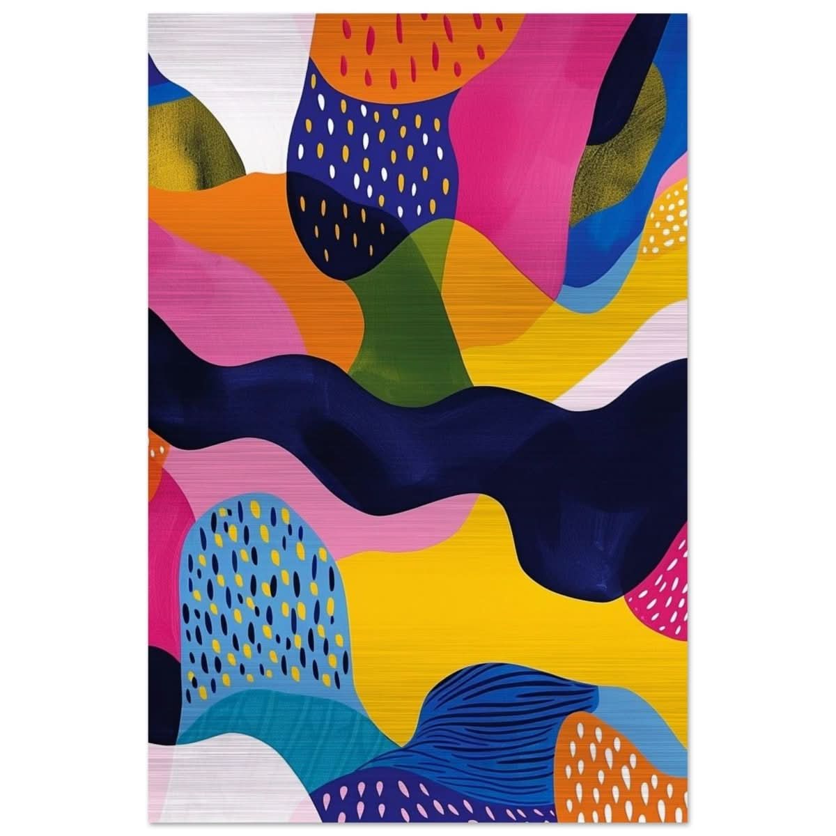 Da Vinci Abstract Wall art - Brushed Aluminum Print - 30x45 cm / 12x18″ - 