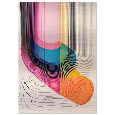 Da Vinci Abstract Wall art - Brushed Aluminum Print - 70x100 cm / 28x40″ - 