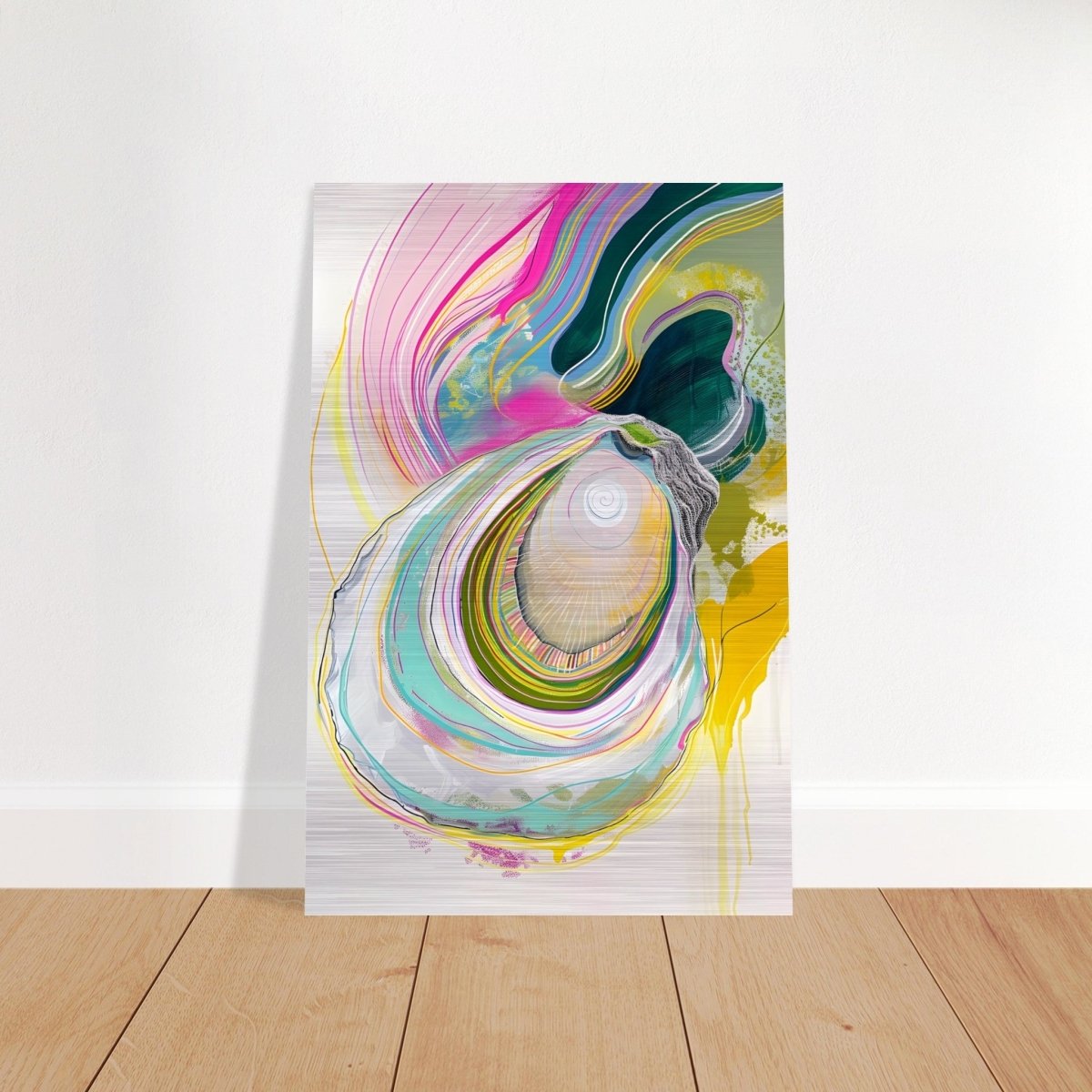 Da Vinci Abstract Wall Art - Brushed Aluminum Print - 40x60 cm / 16x24″ - 