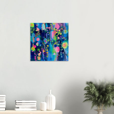 Da Vinci Abstract Wall Art - Wood Prints - 50x50 cm / 20x20″ - 20 mm