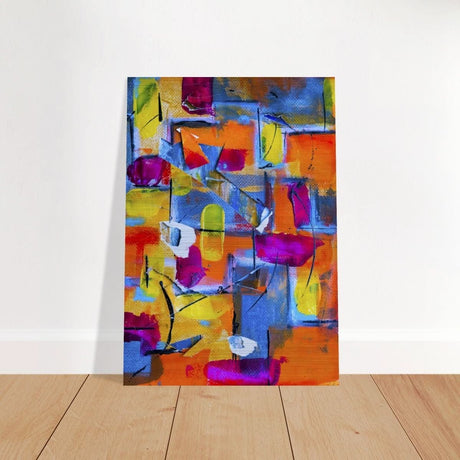Da Vinci Abstract Wall Art - Brushed Aluminum Print - 70x100 cm / 28x40″ - 