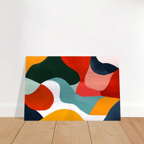 Da Vinci Abstract Wall Art - Brushed Aluminum Print - 40x60 cm / 16x24″ - 