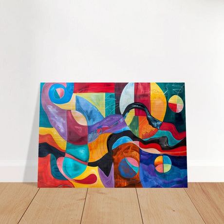 Da Vinci Abstract Wall Art - Brushed Aluminum Print - 70x100 cm / 28x40″ - 