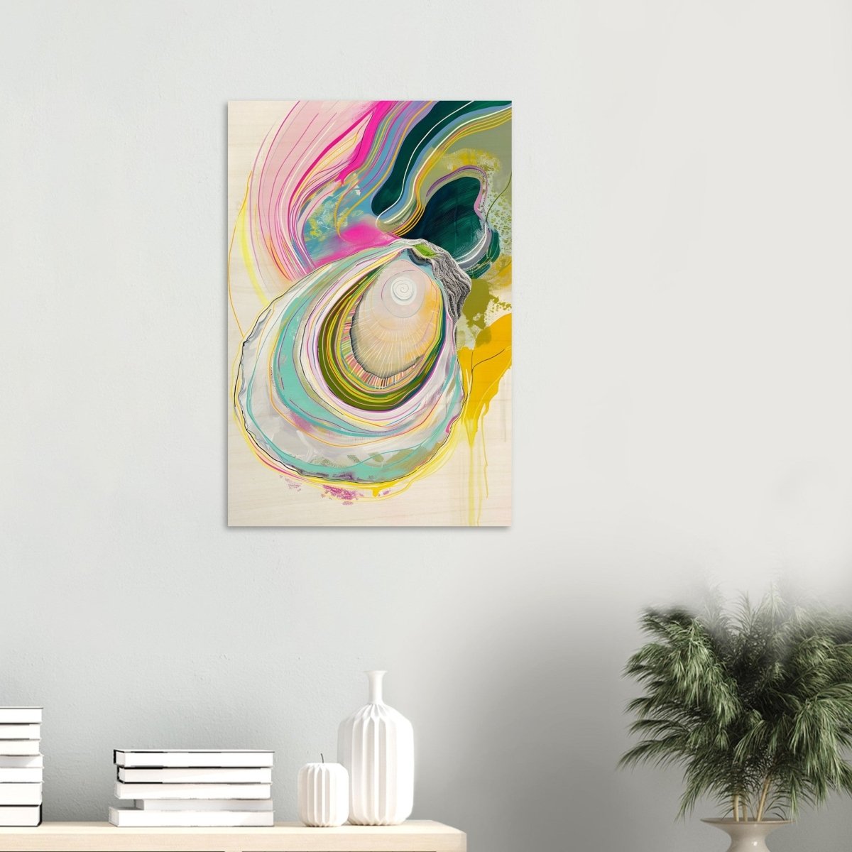 Da Vinci Abstract Wall Art - Wood Prints - 50x75 cm / 20x30″ - 20 mm