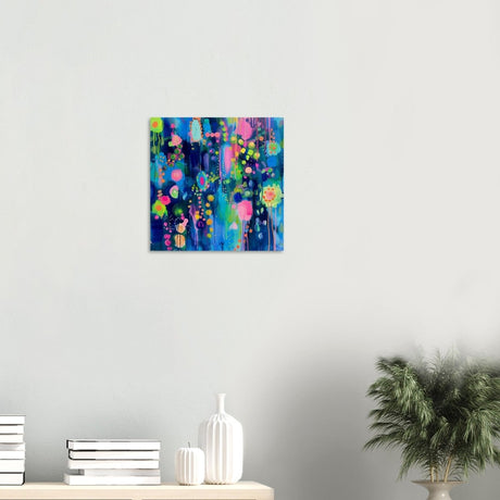 Da Vinci Abstract Wall Art - Wood Prints - 40x40 cm / 16x16″ - 20 mm