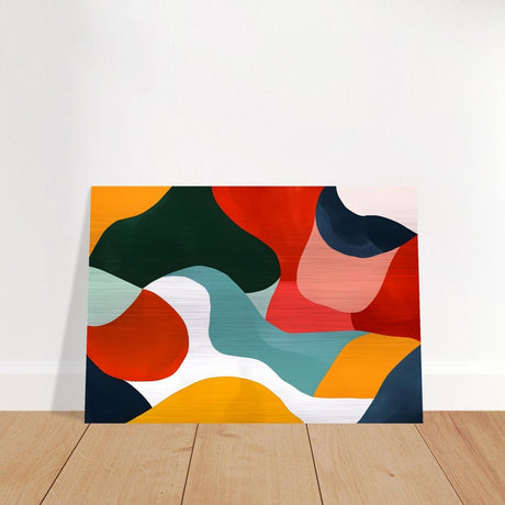Da Vinci Abstract Wall Art - Brushed Aluminum Print - 70x100 cm / 28x40″ - 