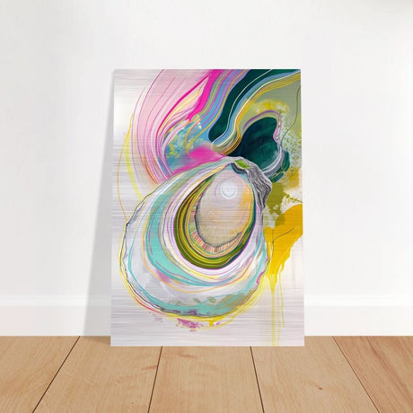 Da Vinci Abstract Wall Art - Brushed Aluminum Print - 70x100 cm / 28x40″ - 