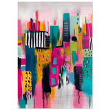 Da Vinci Abstract Wall Art - Brushed Aluminum Print - 70x100 cm / 28x40″ - 