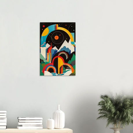 Da Vinci Abstract Wall Art - Wood Prints - 40x60 cm / 16x24″ - 20 mm