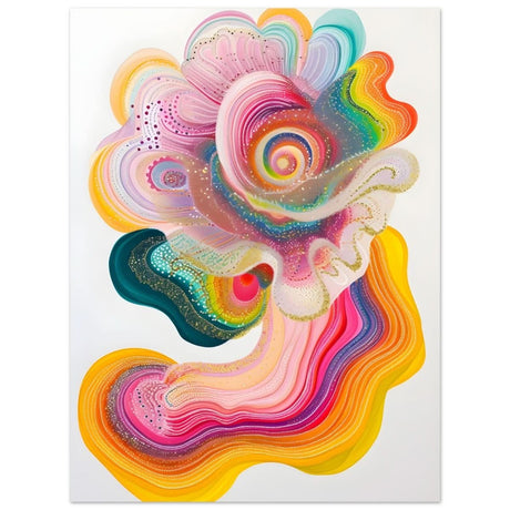 Da Vinci Abstract Wall art - Brushed Aluminum Print - 70x100 cm / 28x40″ - 