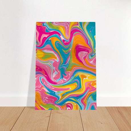 Da Vinci Abstract Wall art - Brushed Aluminum Print - 70x100 cm / 28x40″ - 